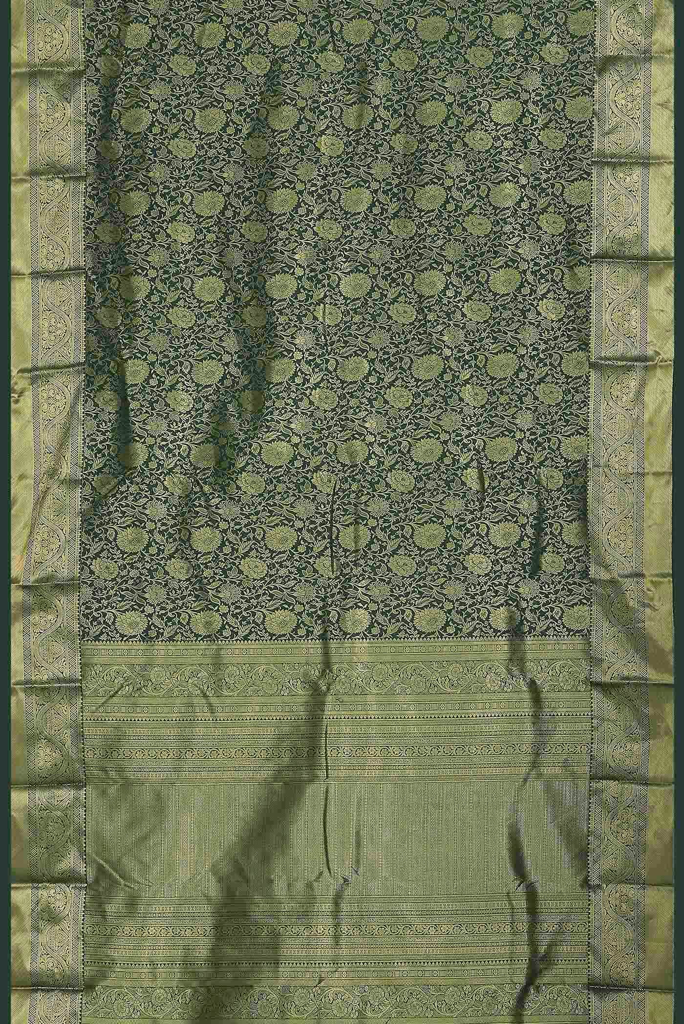 Green Bangalore Silk Saree