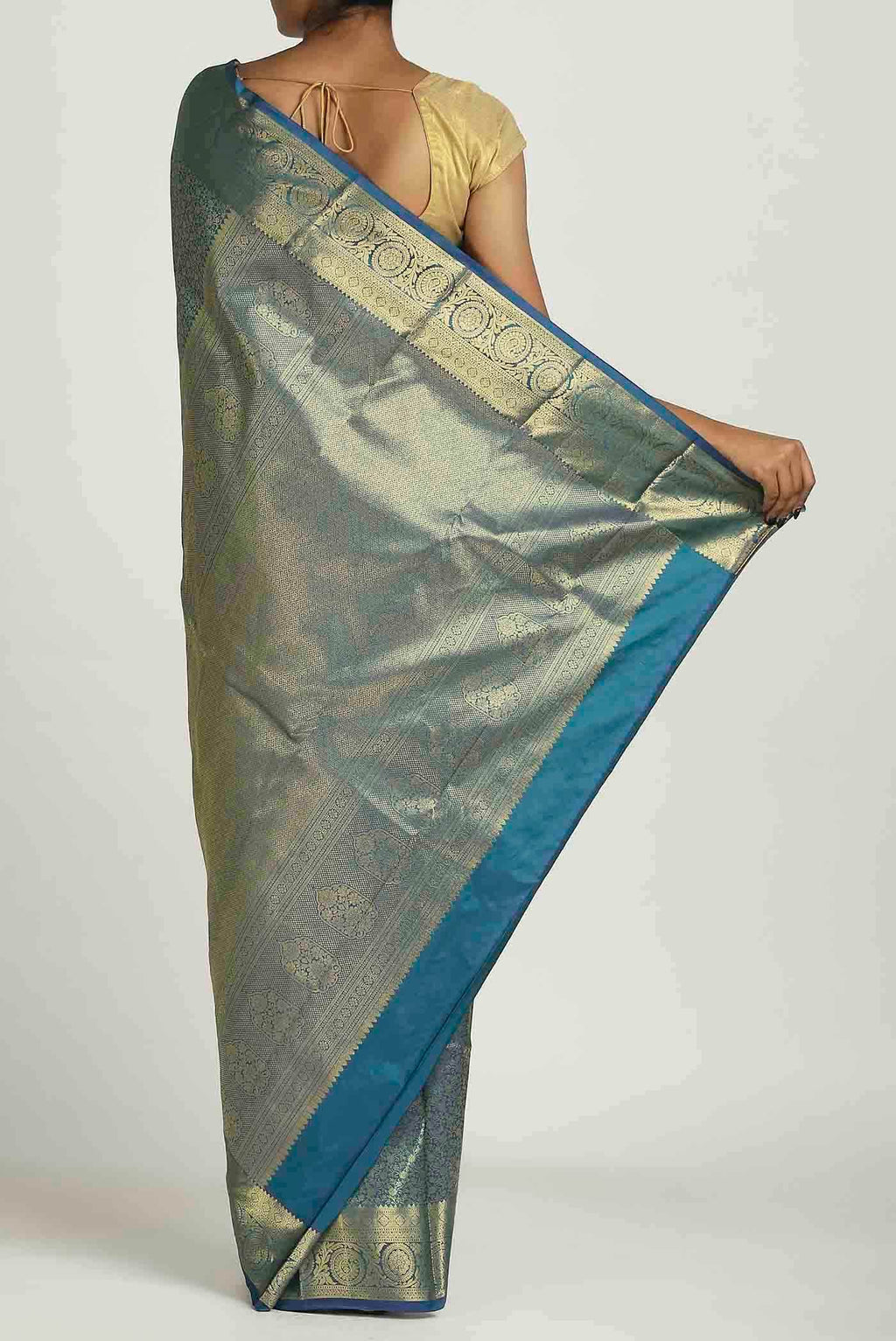 Blue Bangalore Silk Saree