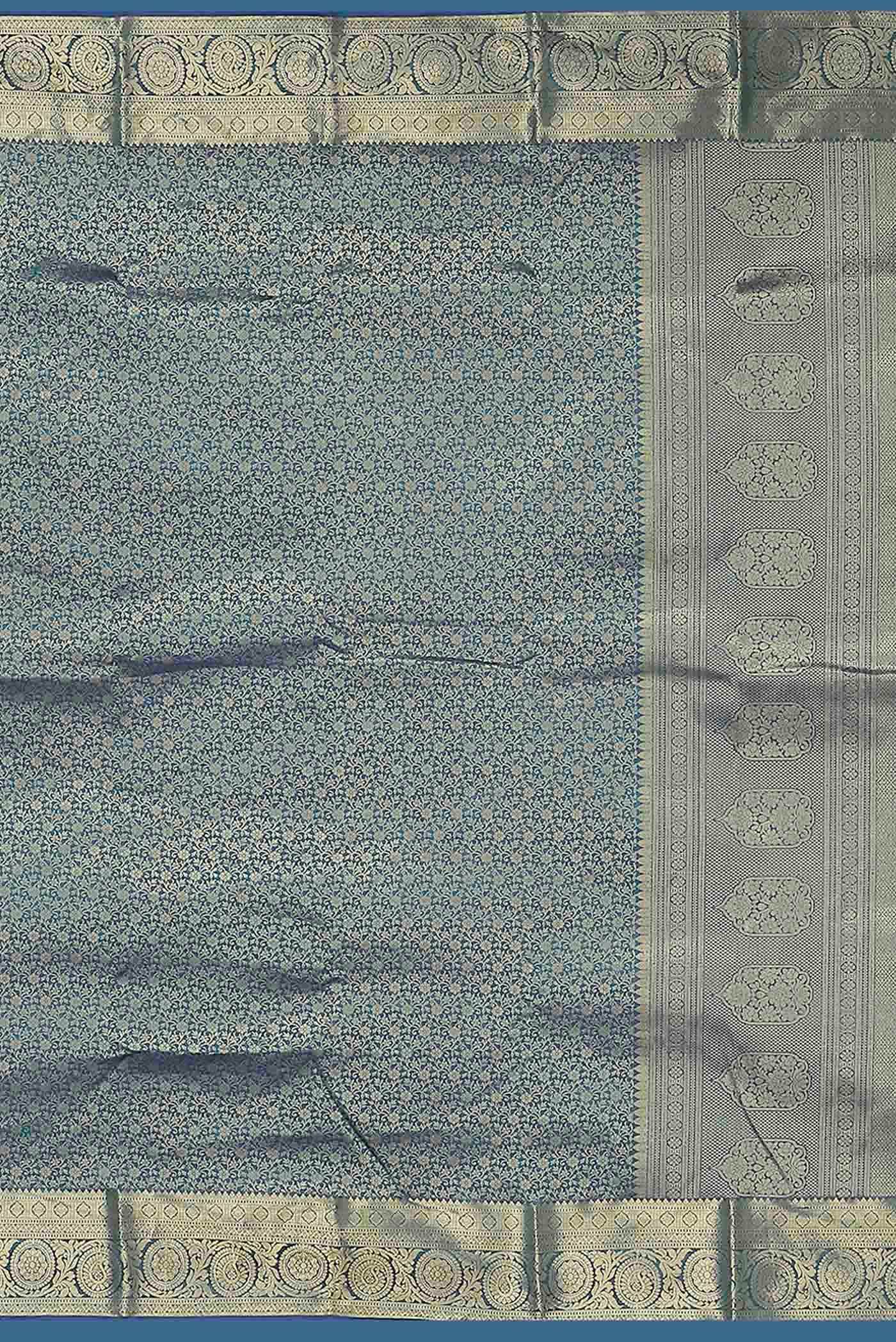 Blue Bangalore Silk Saree