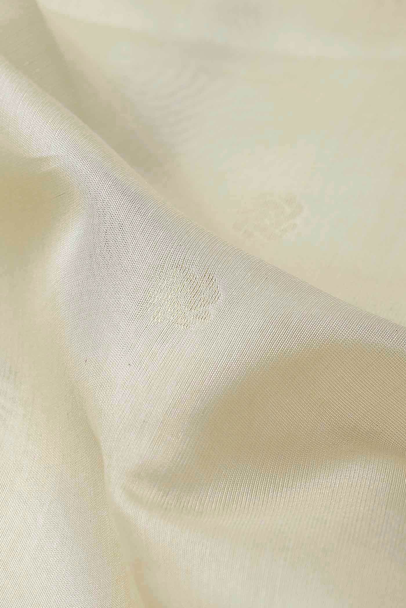 Cream Silk Cotton Saree