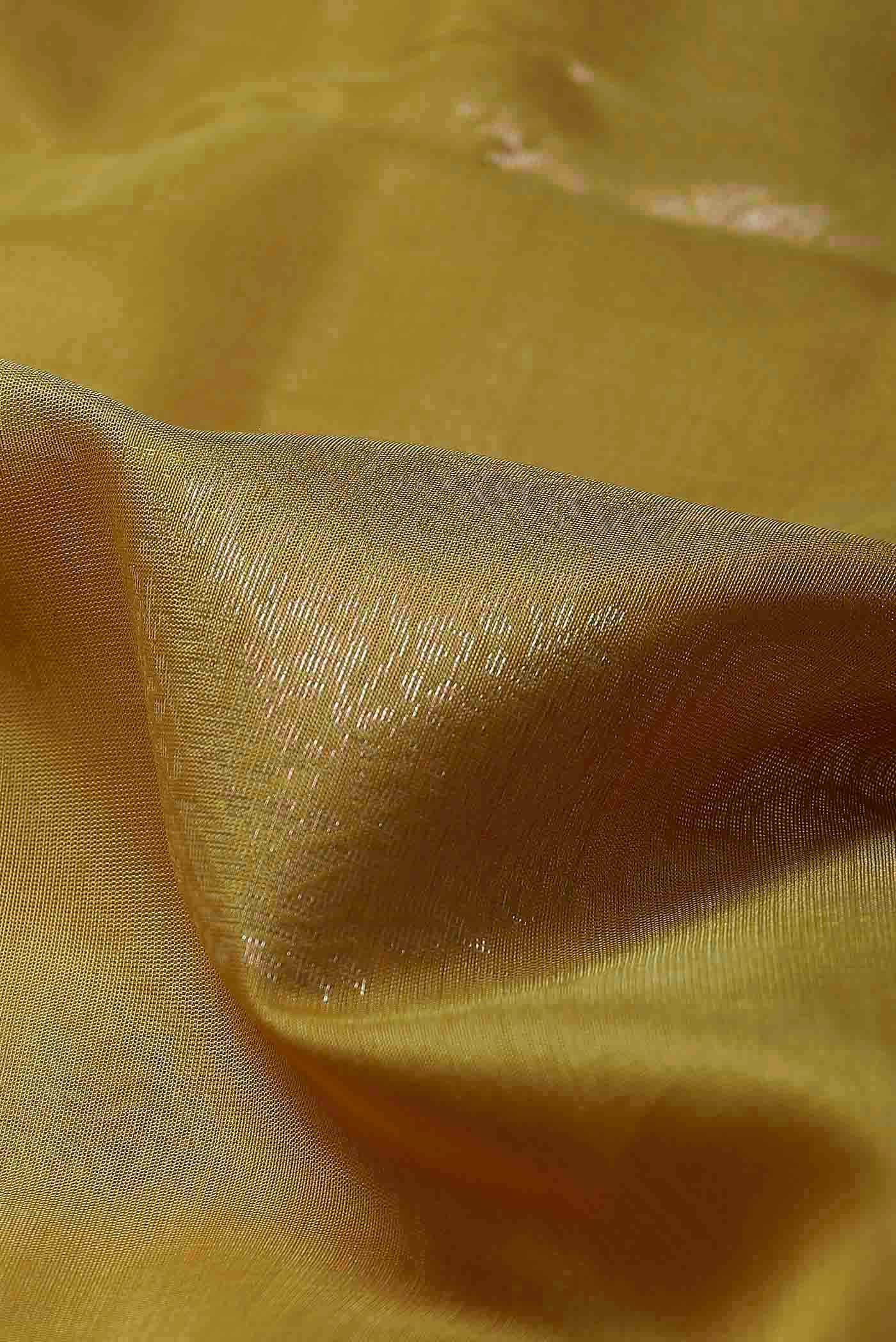 Yellow Silk Cotton Saree