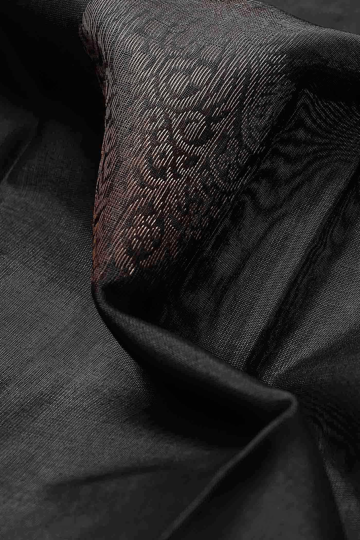 Black Silk Cotton Saree
