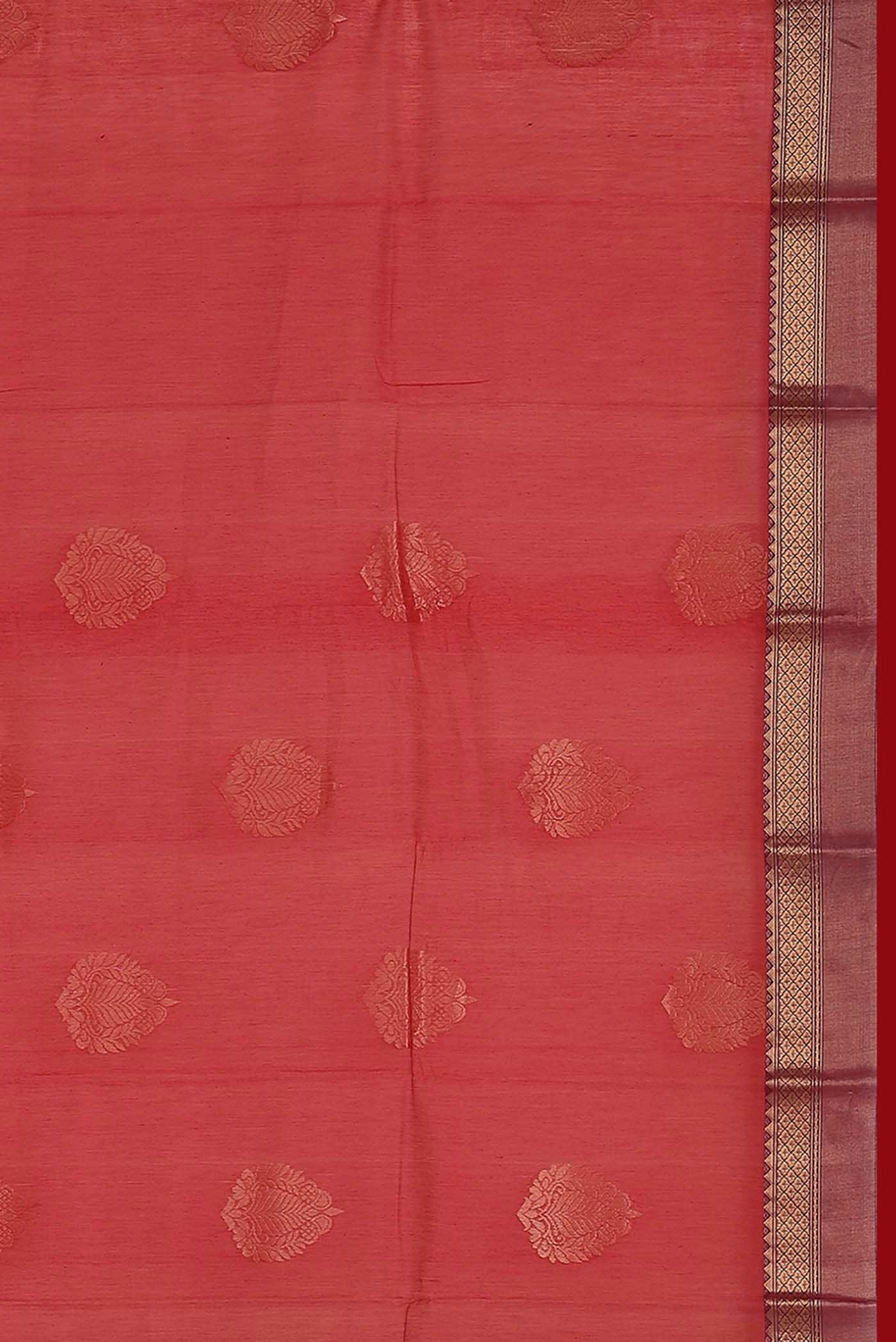 Red Silk Cotton Saree