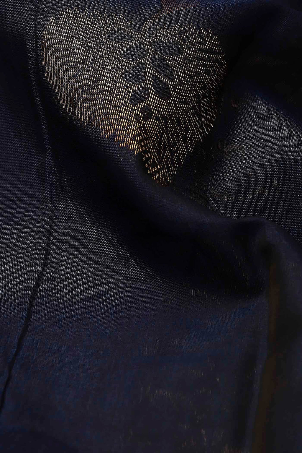 Navy Blue Silk Cotton Saree