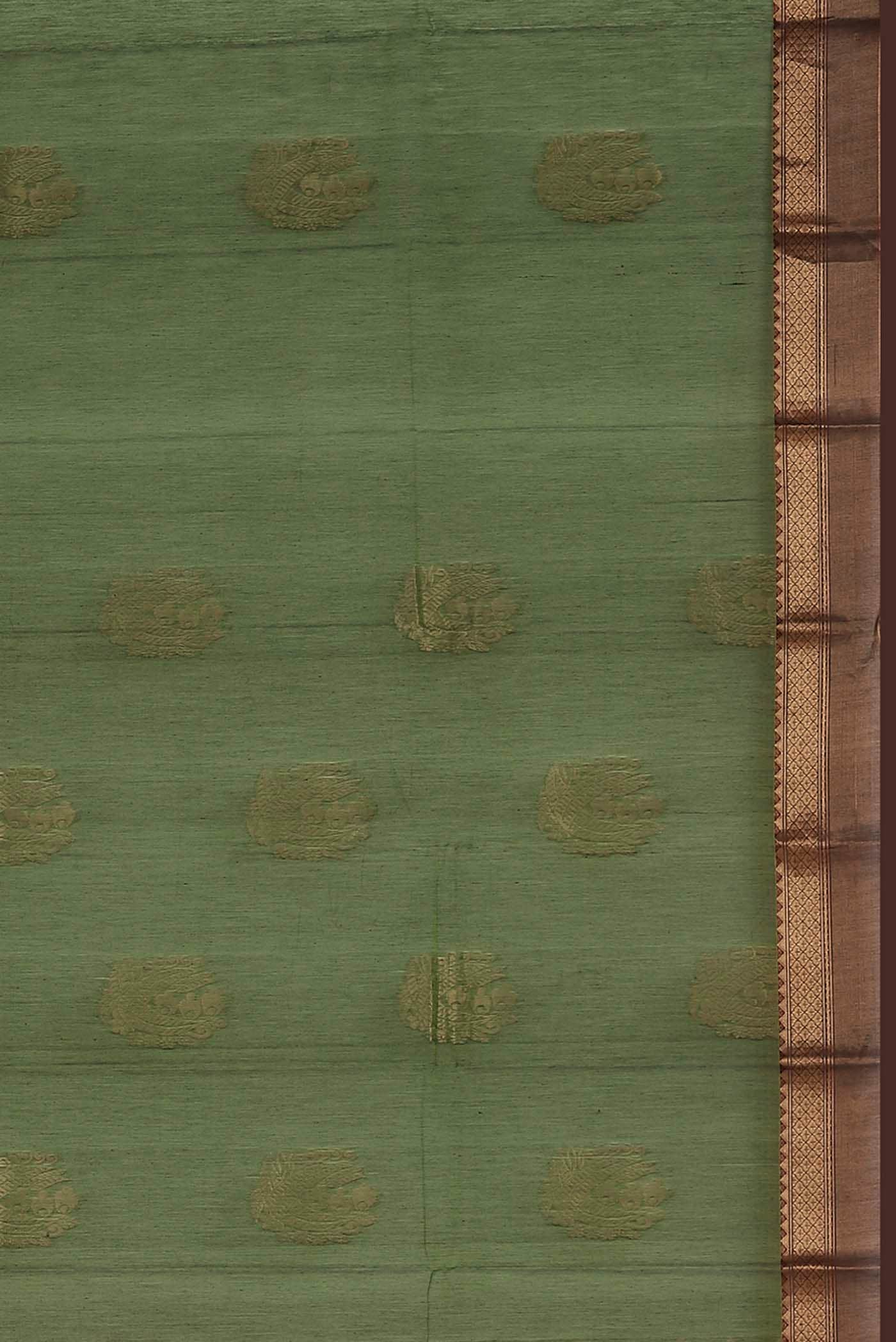 Green Silk Cotton Saree