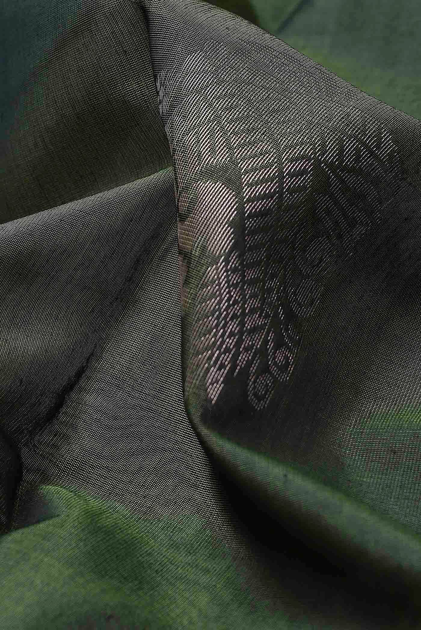 Green Silk Cotton Saree