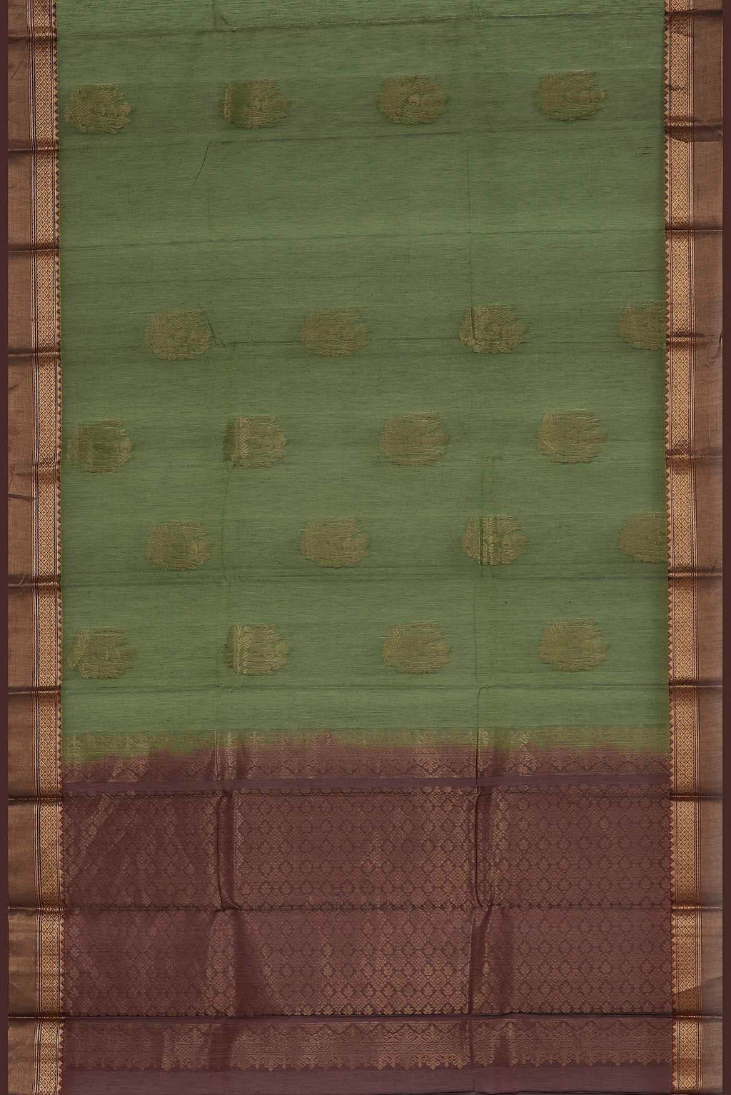 Green Silk Cotton Saree