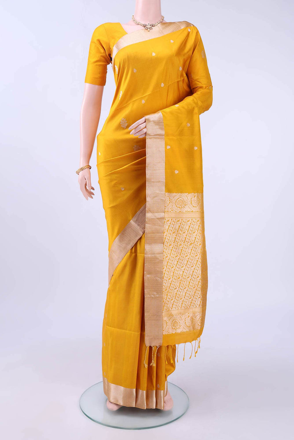 Yellow Soft Silk Saree