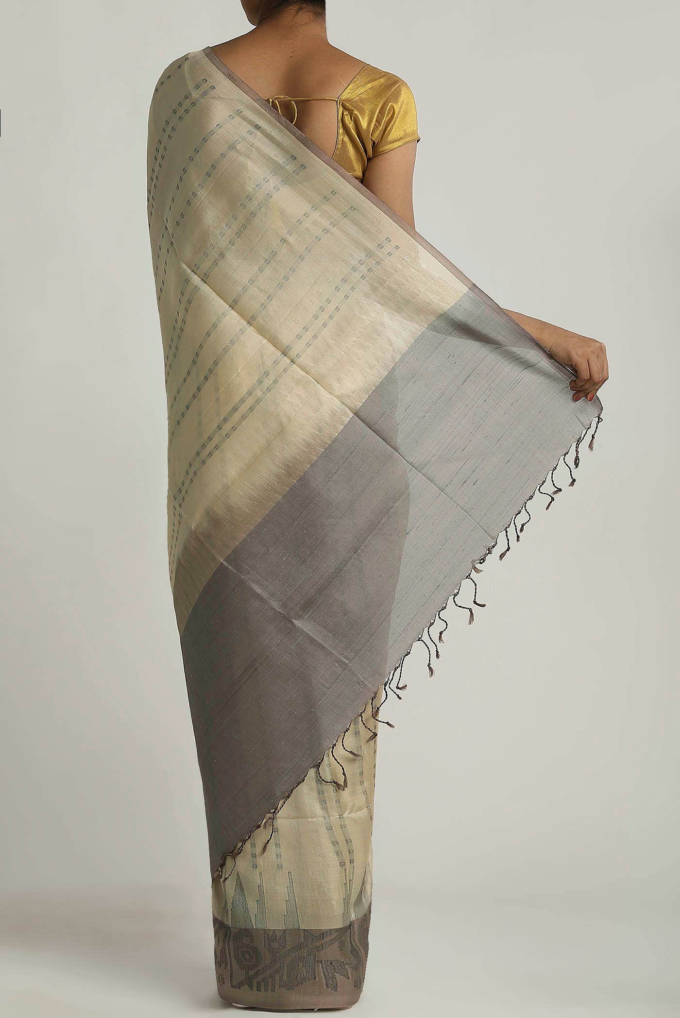 Cream Soft Silk Saree