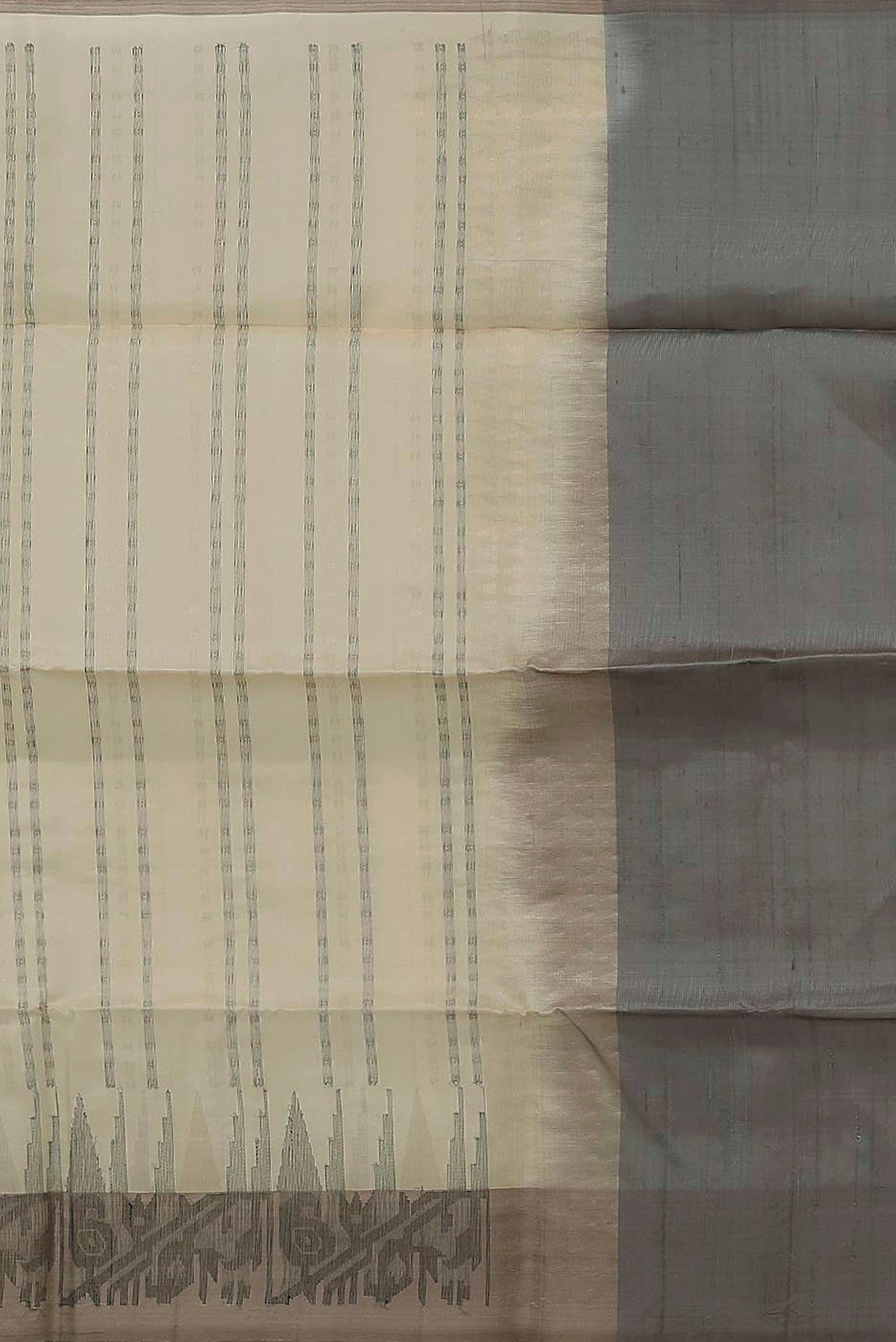 Cream Soft Silk Saree
