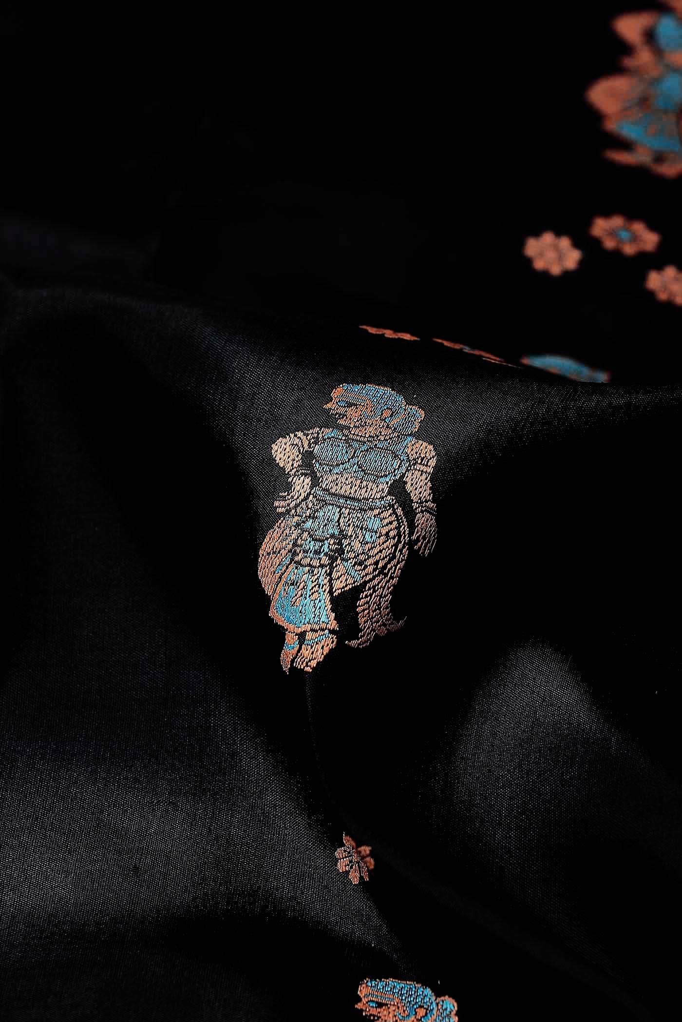 Black Baluchari Silk Saree