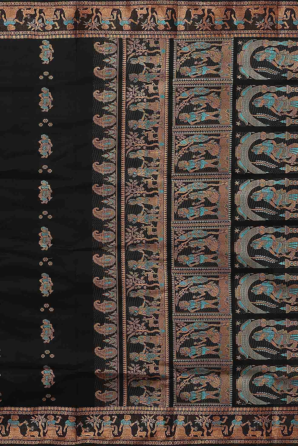 Black Baluchari Silk Saree