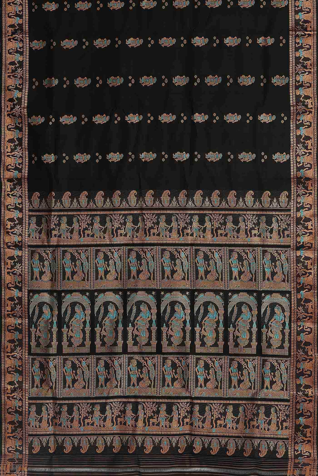 Black Baluchari Silk Saree