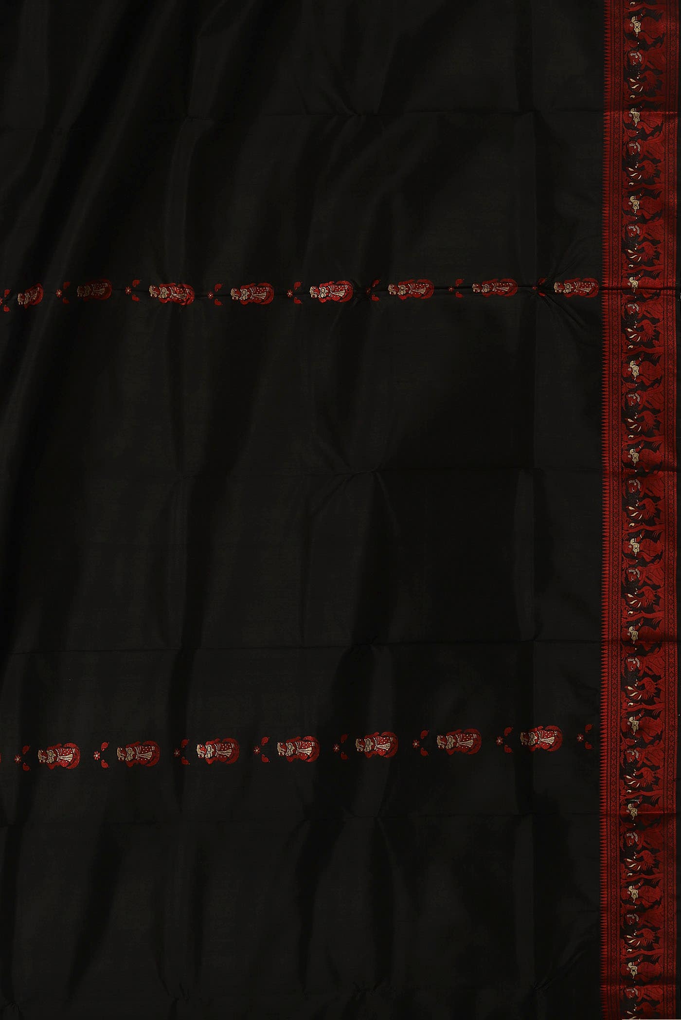 Black Baluchari Silk Saree