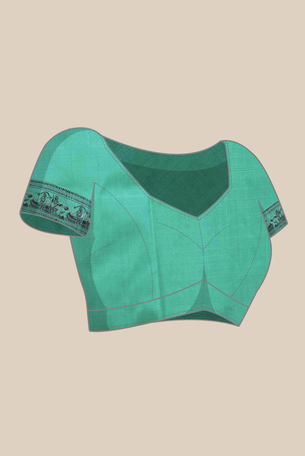 Green Baluchari Silk Saree