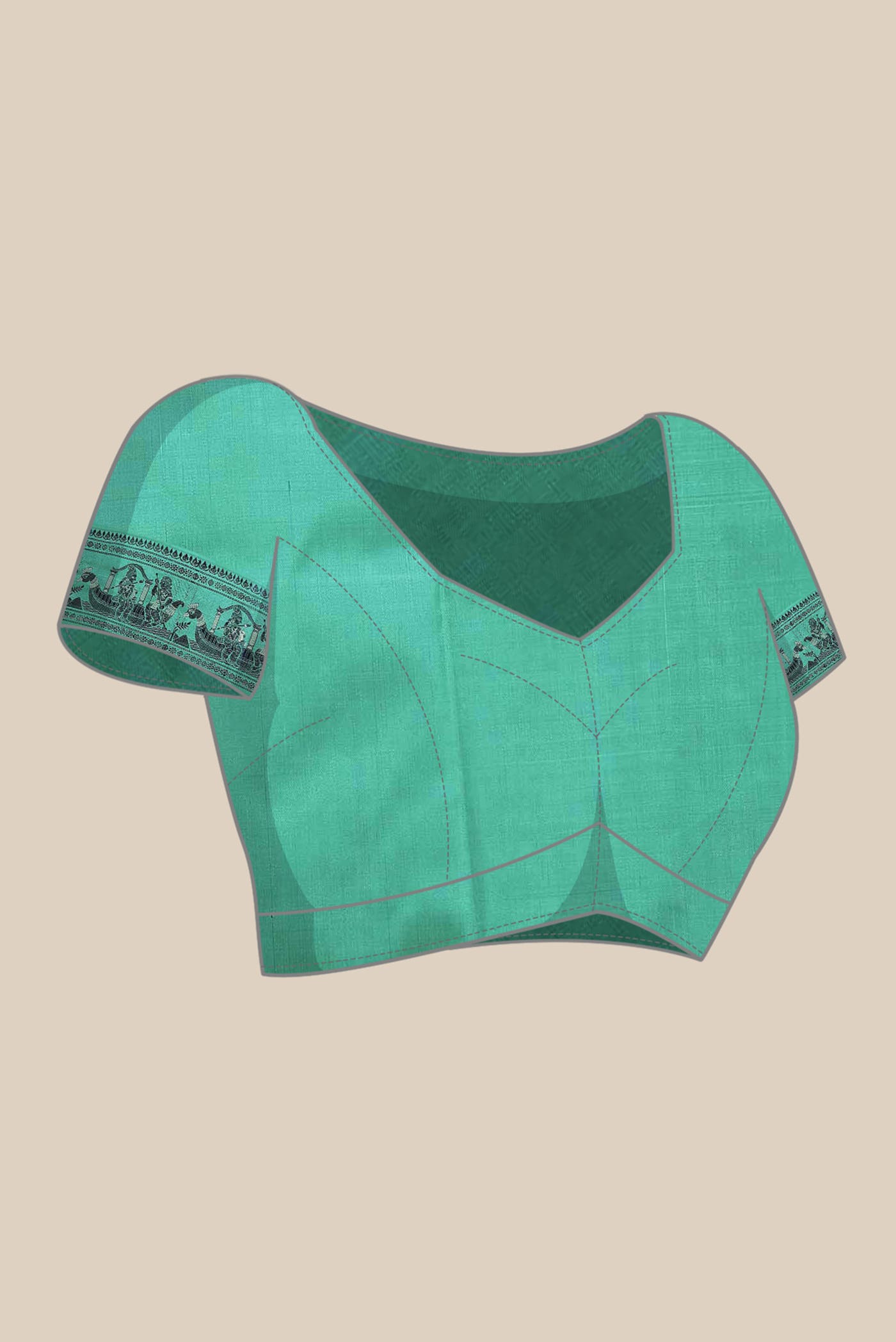 Green Baluchari Silk Saree
