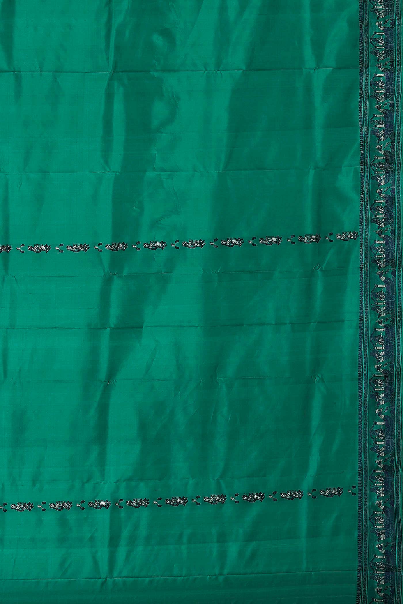 Green Baluchari Silk Saree