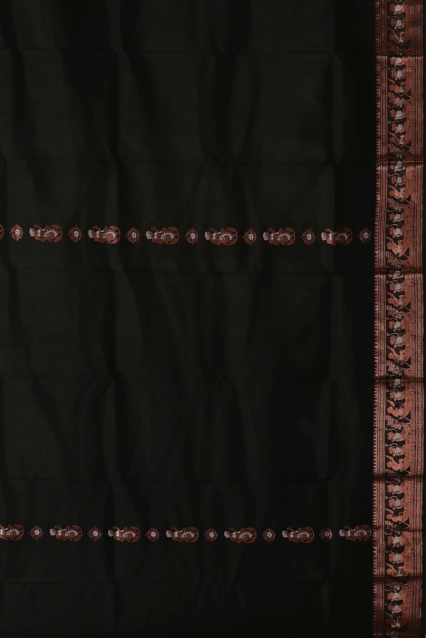 Black Baluchari Silk Saree