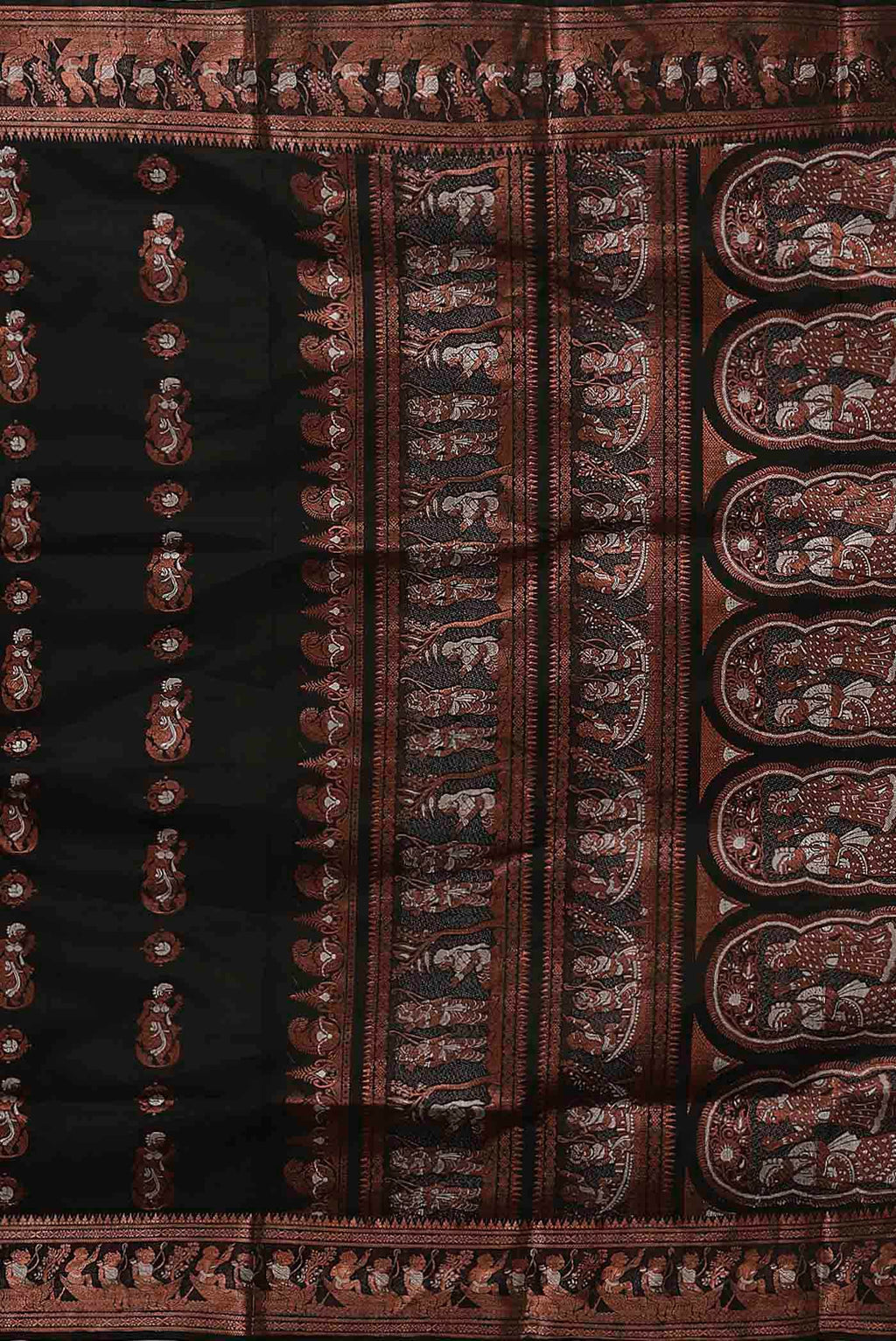 Black Baluchari Silk Saree