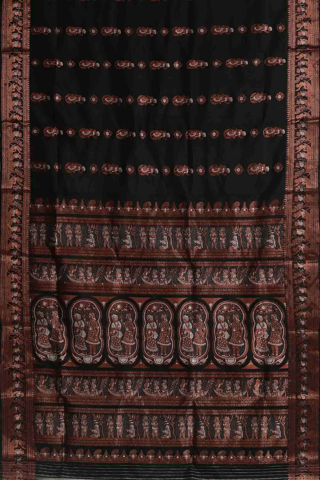 Black Baluchari Silk Saree