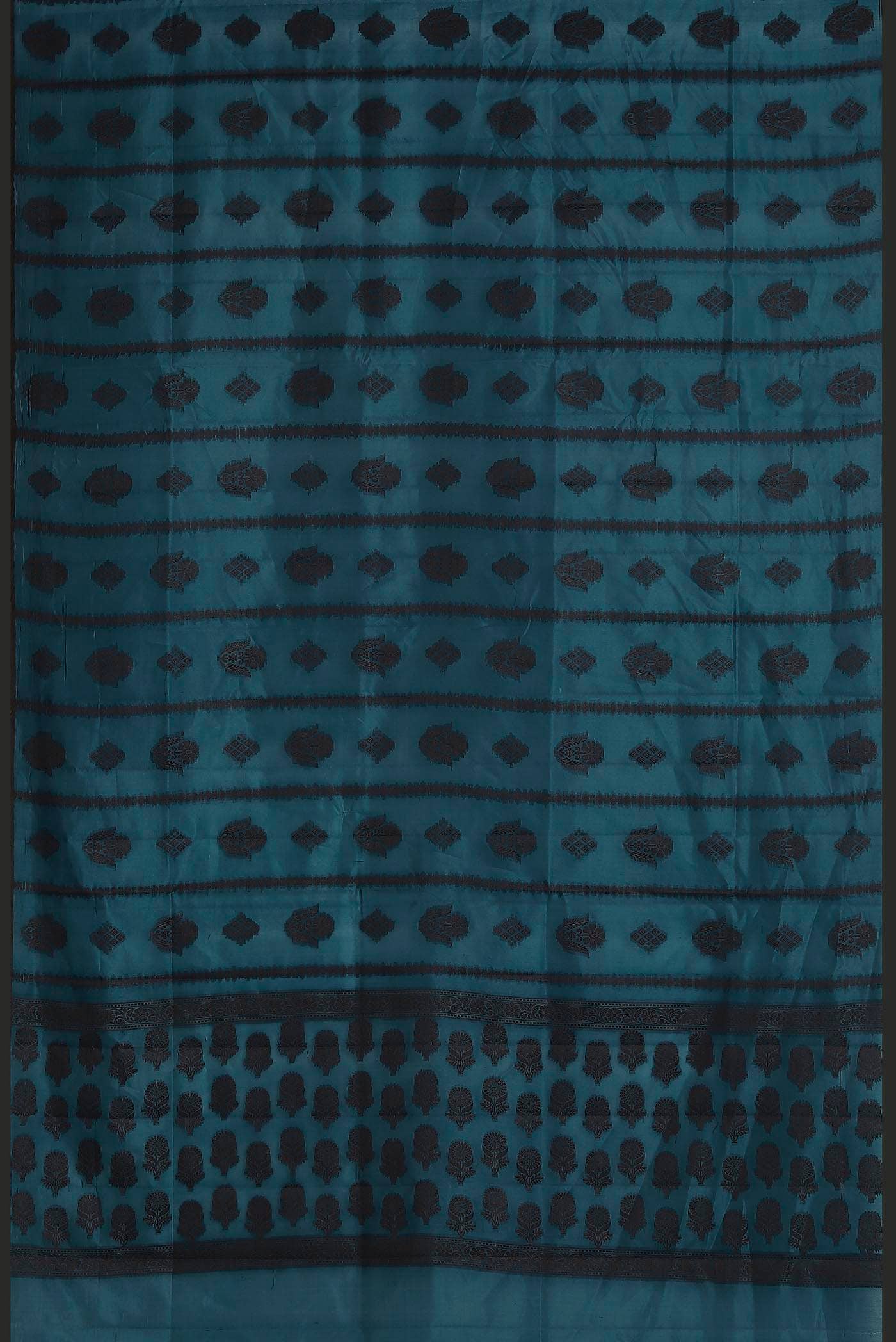 Blue Banarasi Raw Silk Saree