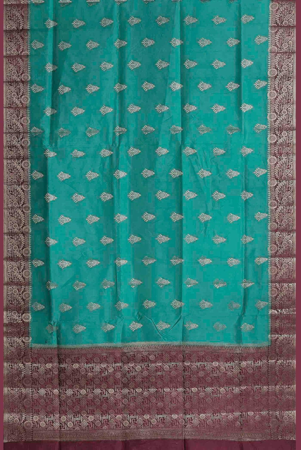 Blue Banarasi Katan Silk Saree