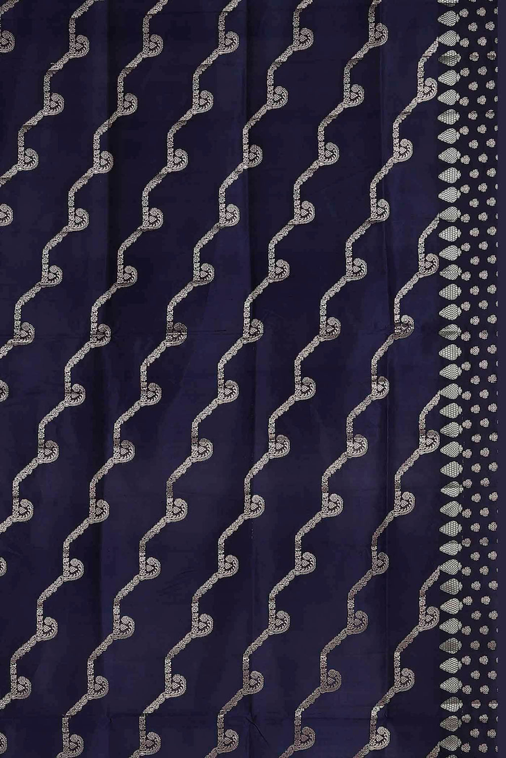 Blue Banarasi Raw Silk Saree