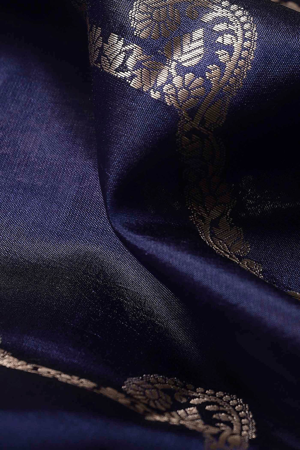 Blue Banarasi Raw Silk Saree
