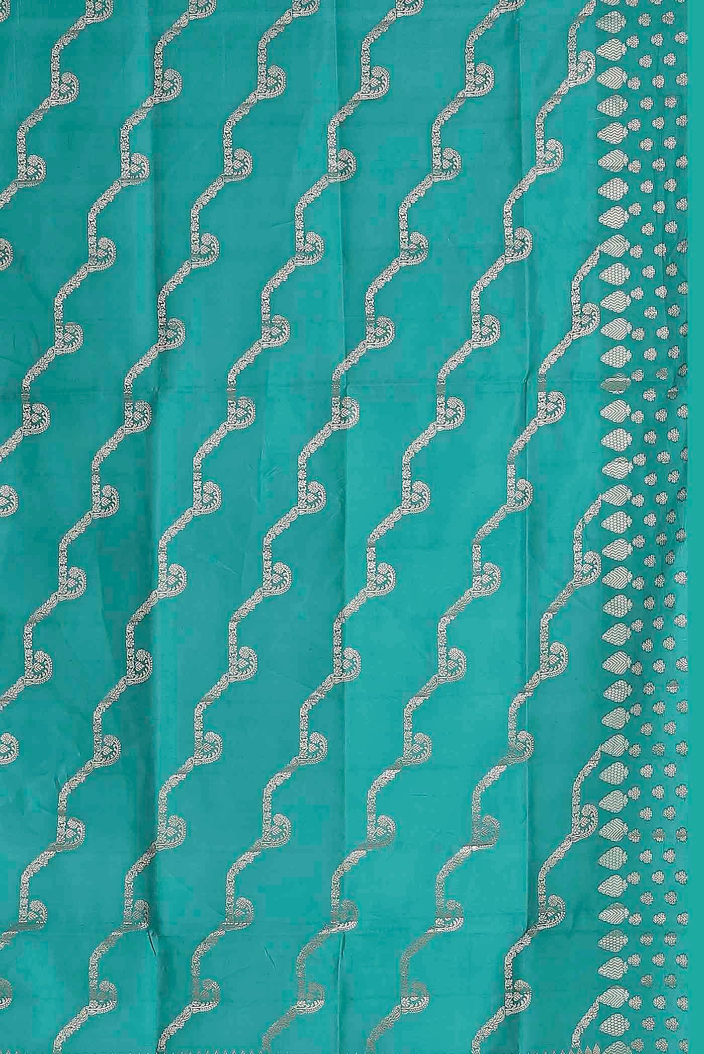 Blue Banarasi Raw Silk Saree