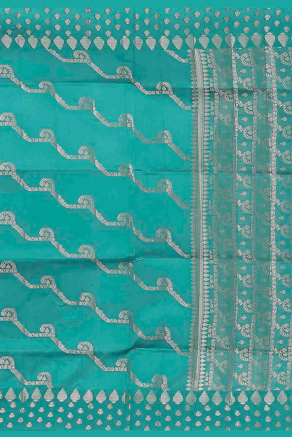 Blue Banarasi Raw Silk Saree