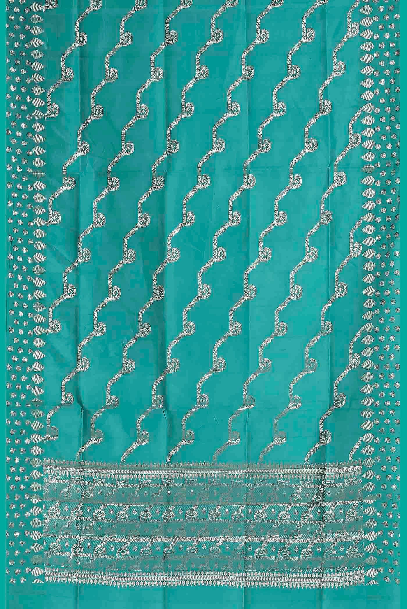 Blue Banarasi Raw Silk Saree