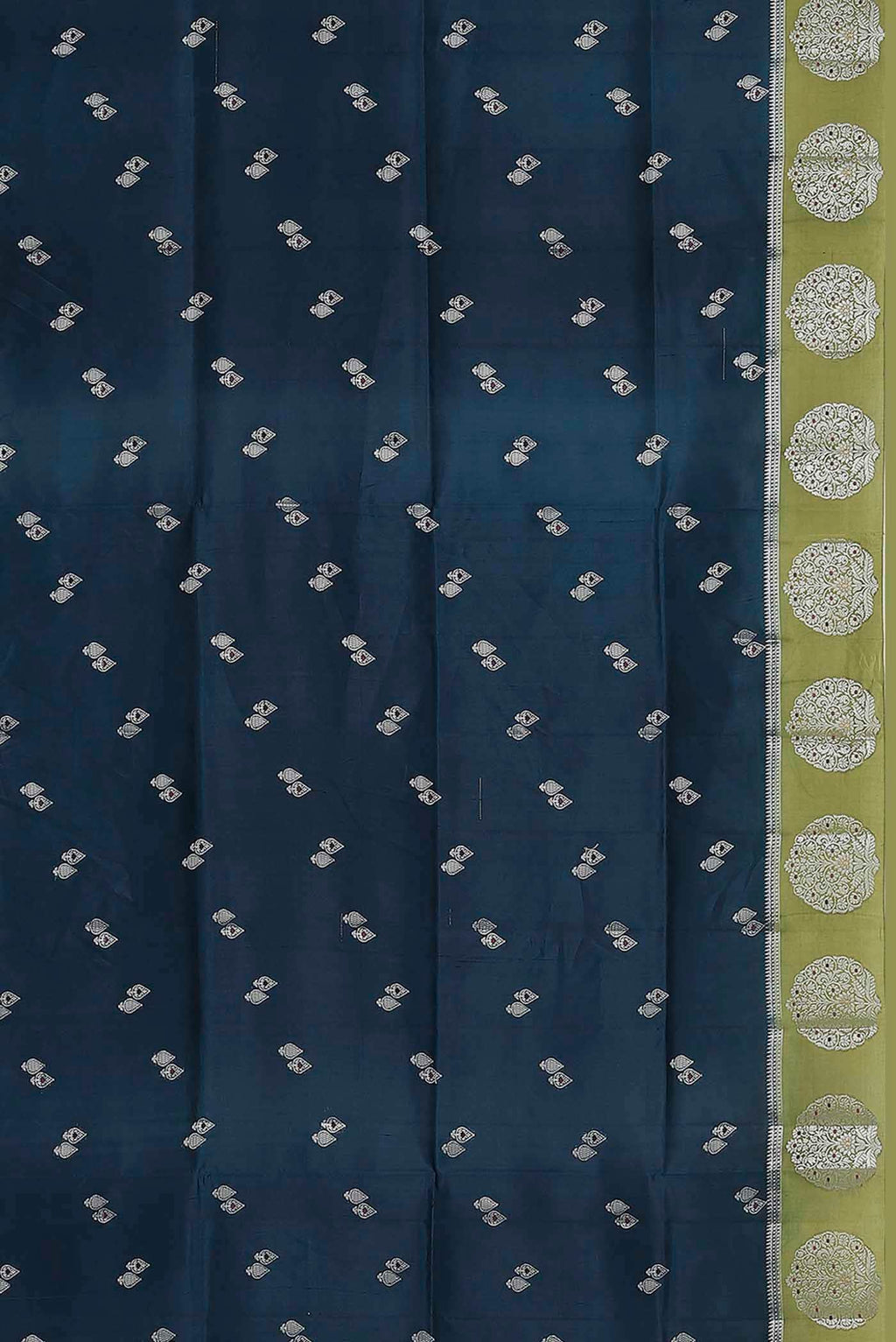 Blue Banarasi Raw Silk Saree