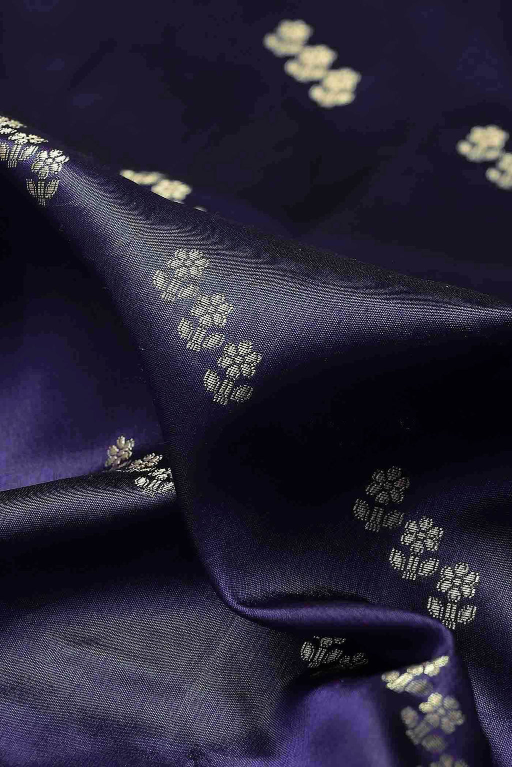 Blue Banarasi Raw Silk Saree