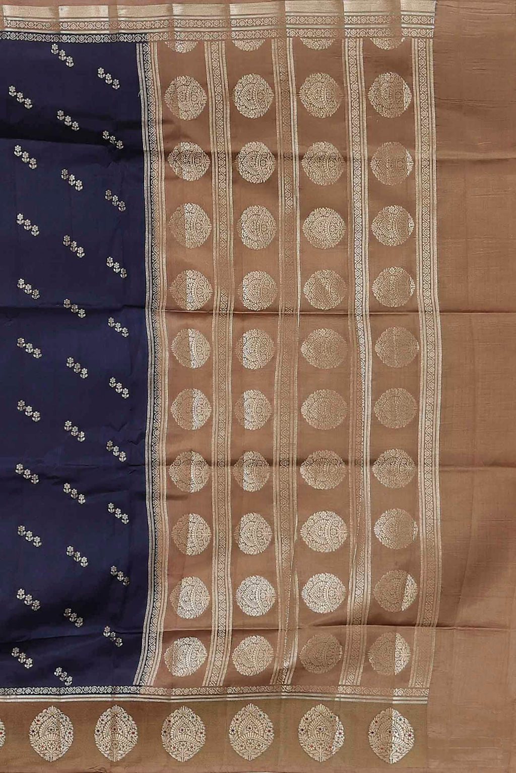 Blue Banarasi Raw Silk Saree