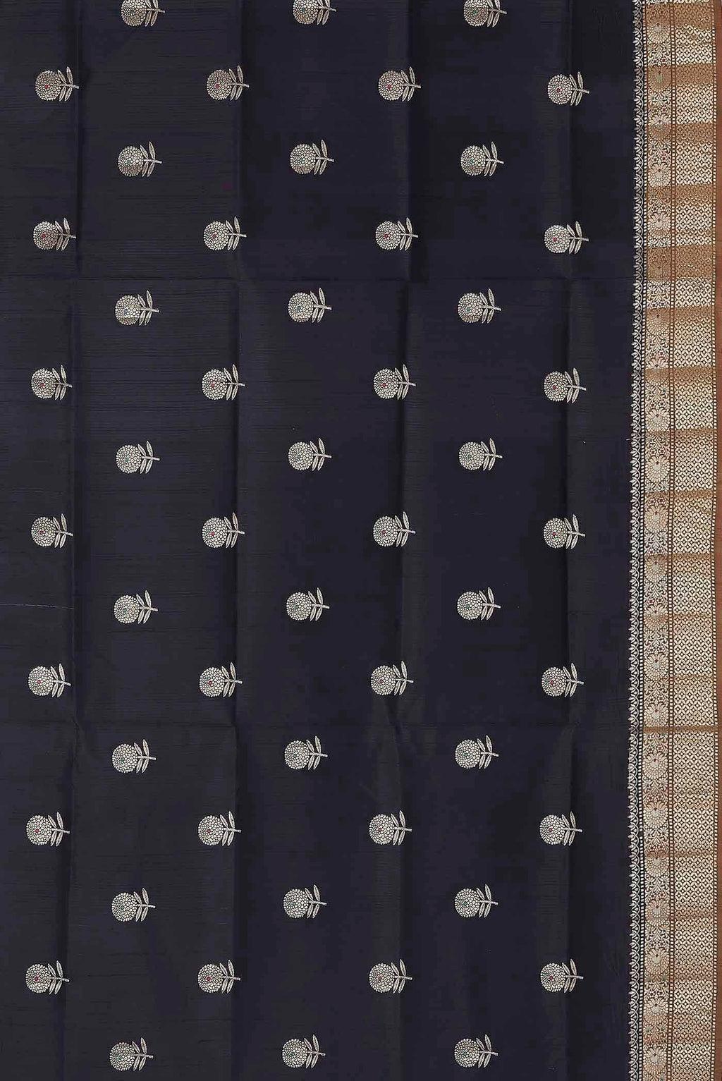 Blue Banarasi Raw Silk Saree