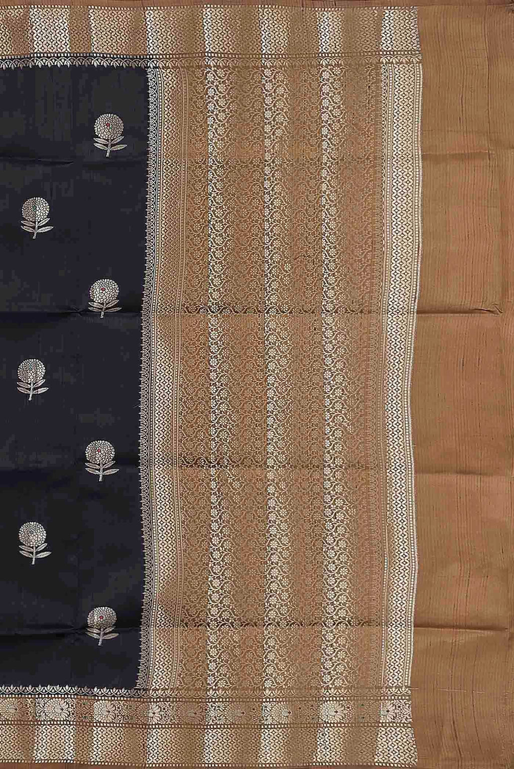 Blue Banarasi Raw Silk Saree
