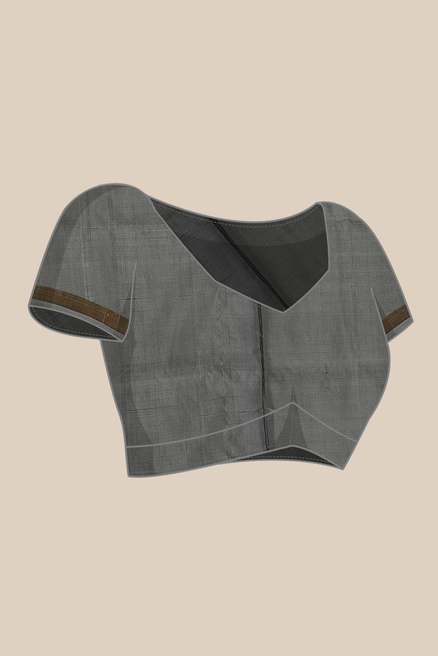Grey Uppada Silk Saree