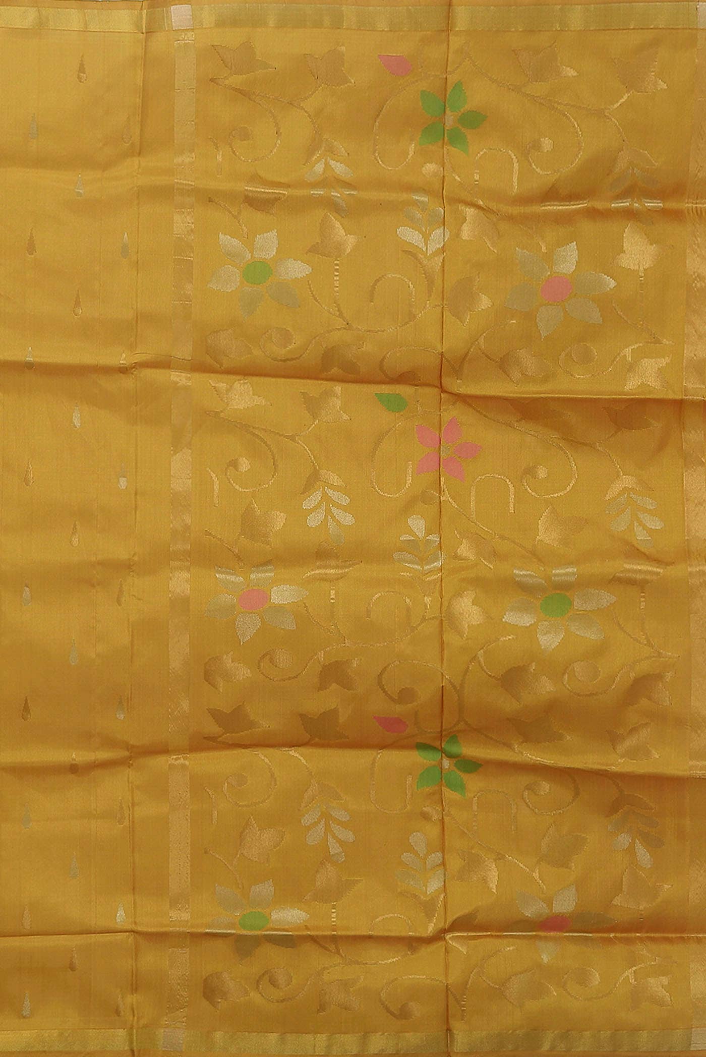 Mustard Uppada Silk Saree