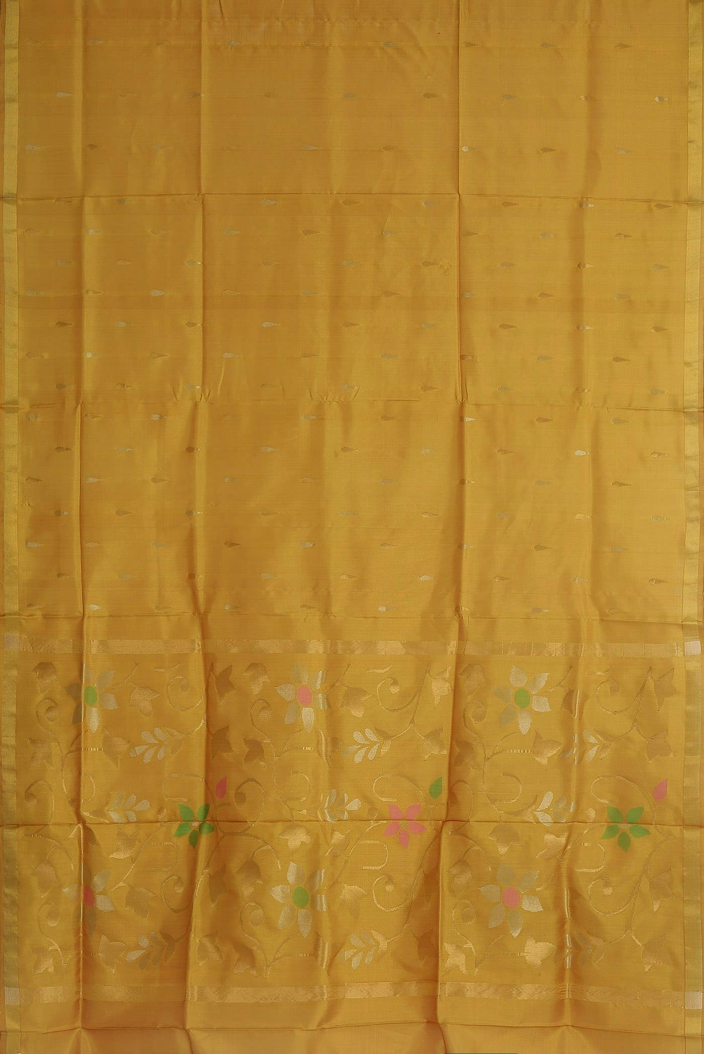 Mustard Uppada Silk Saree