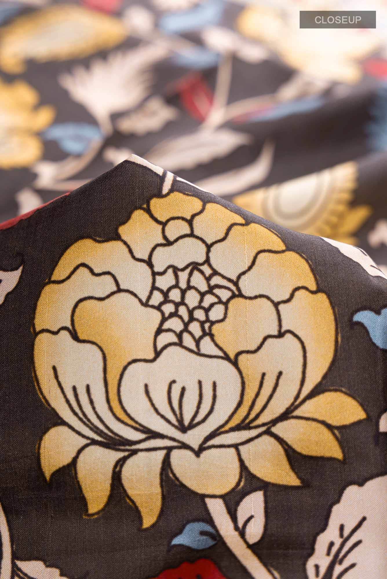 Davys Grey Chanderi Silk Saree