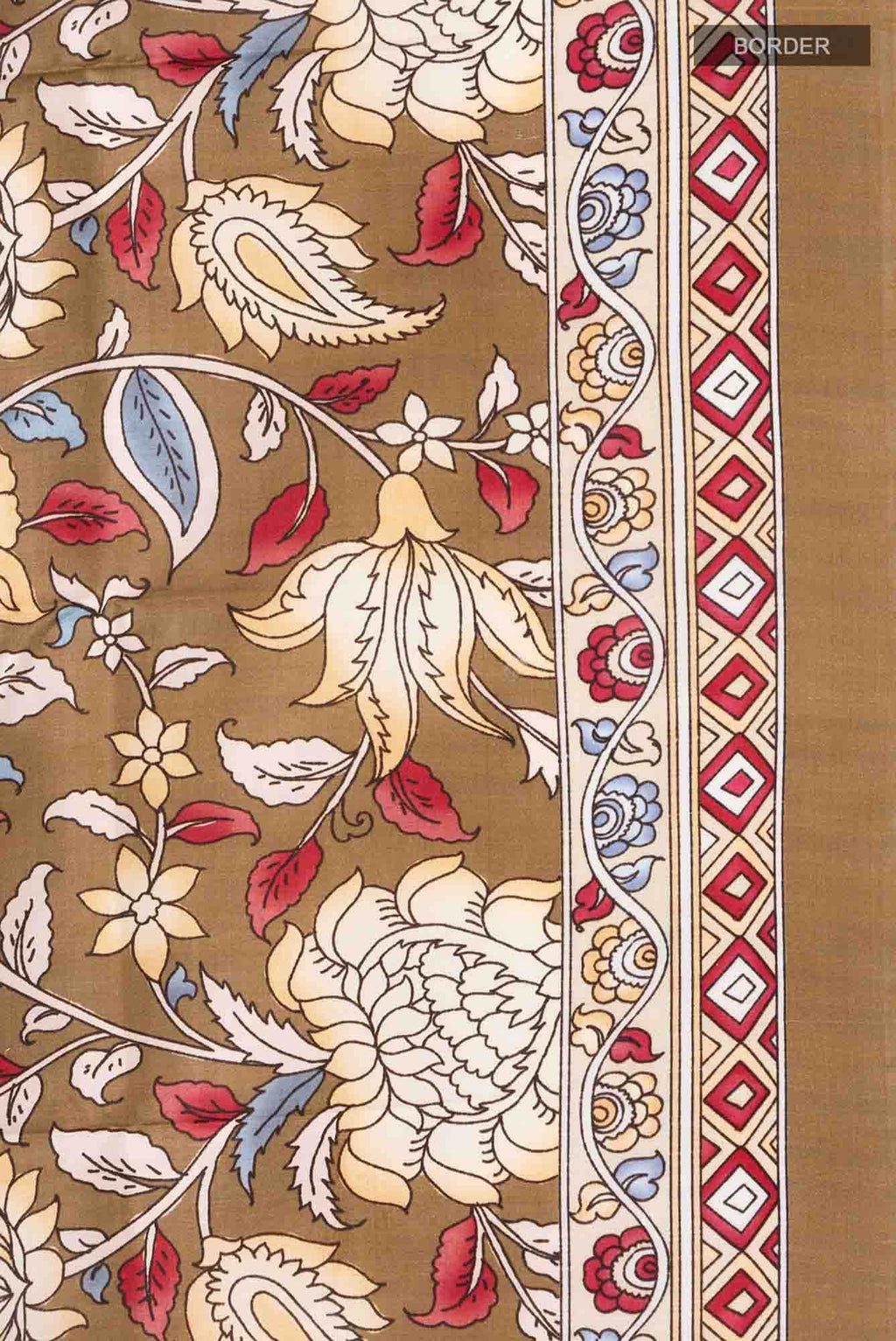 Mehandi Green Chanderi Silk Saree