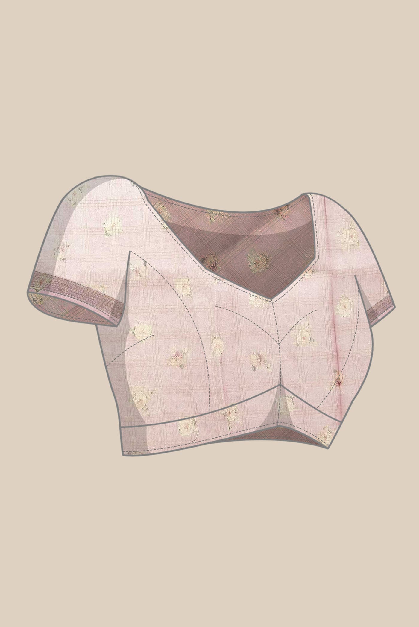 Lavender Linen Saree