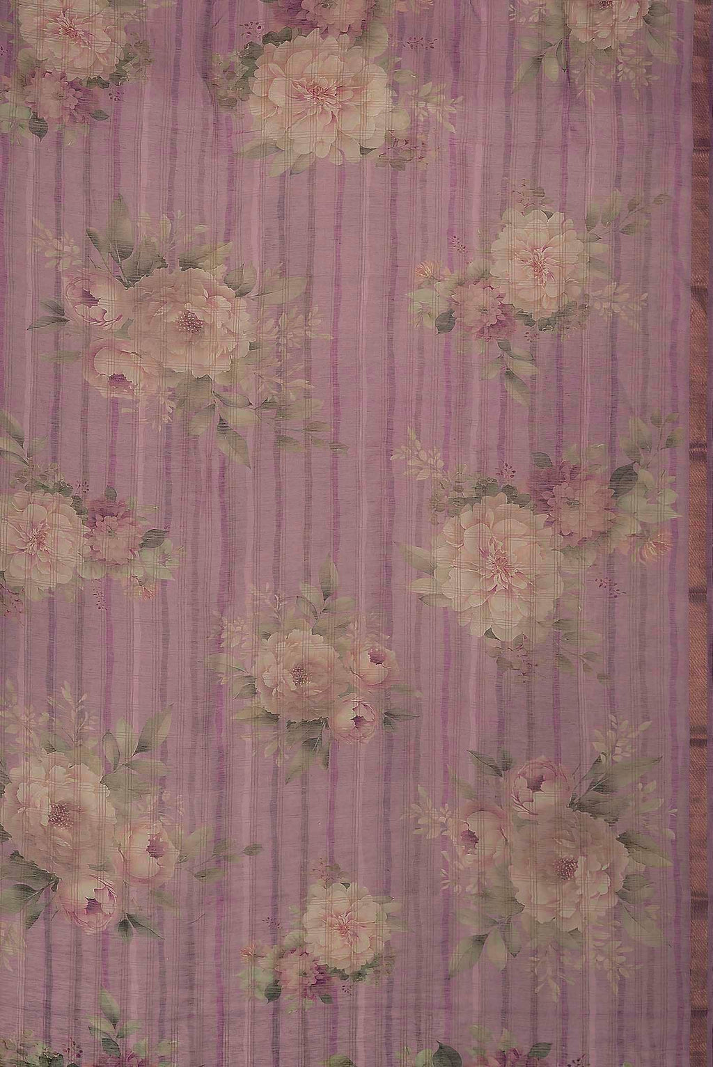 Lavender Linen Saree