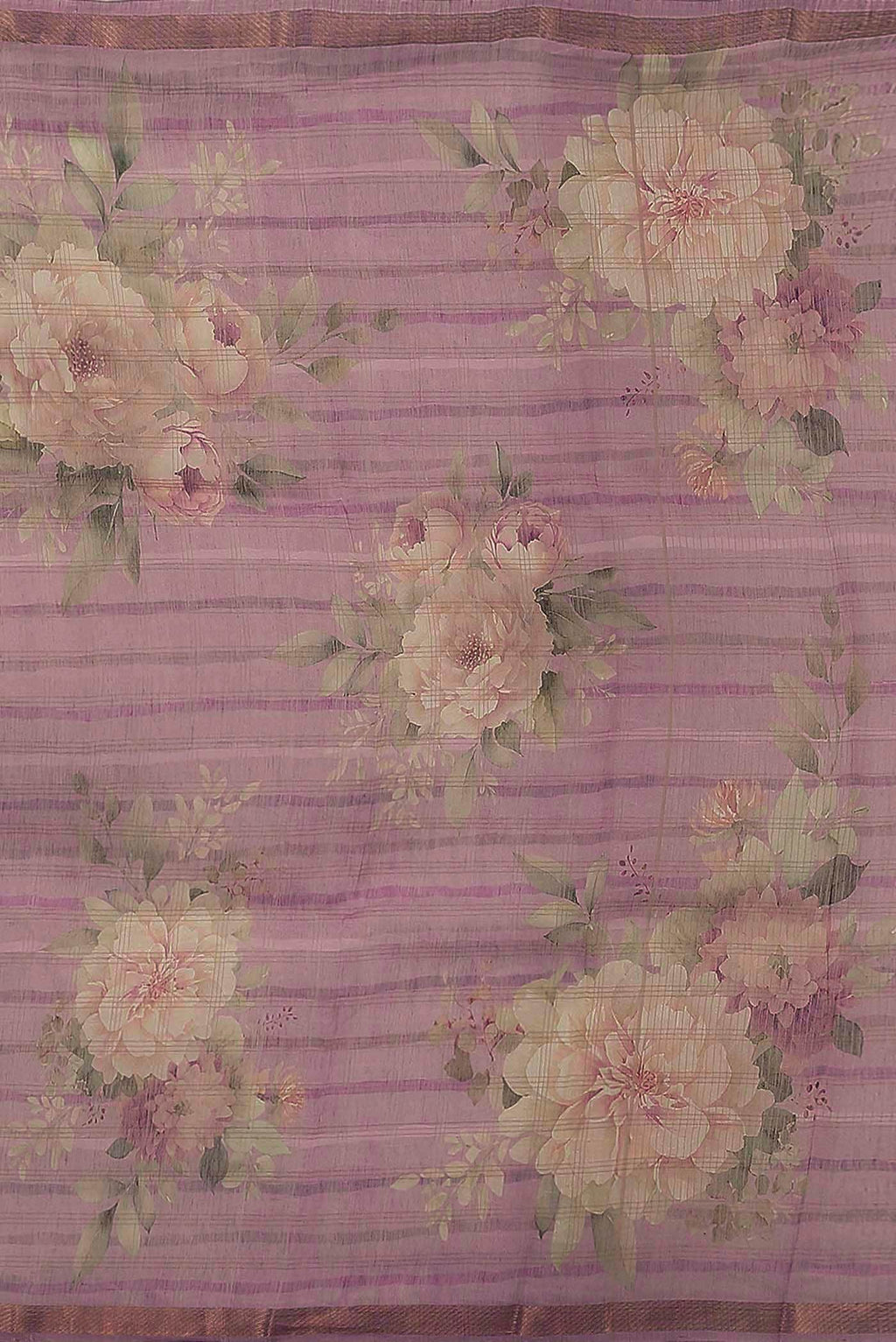 Lavender Linen Saree