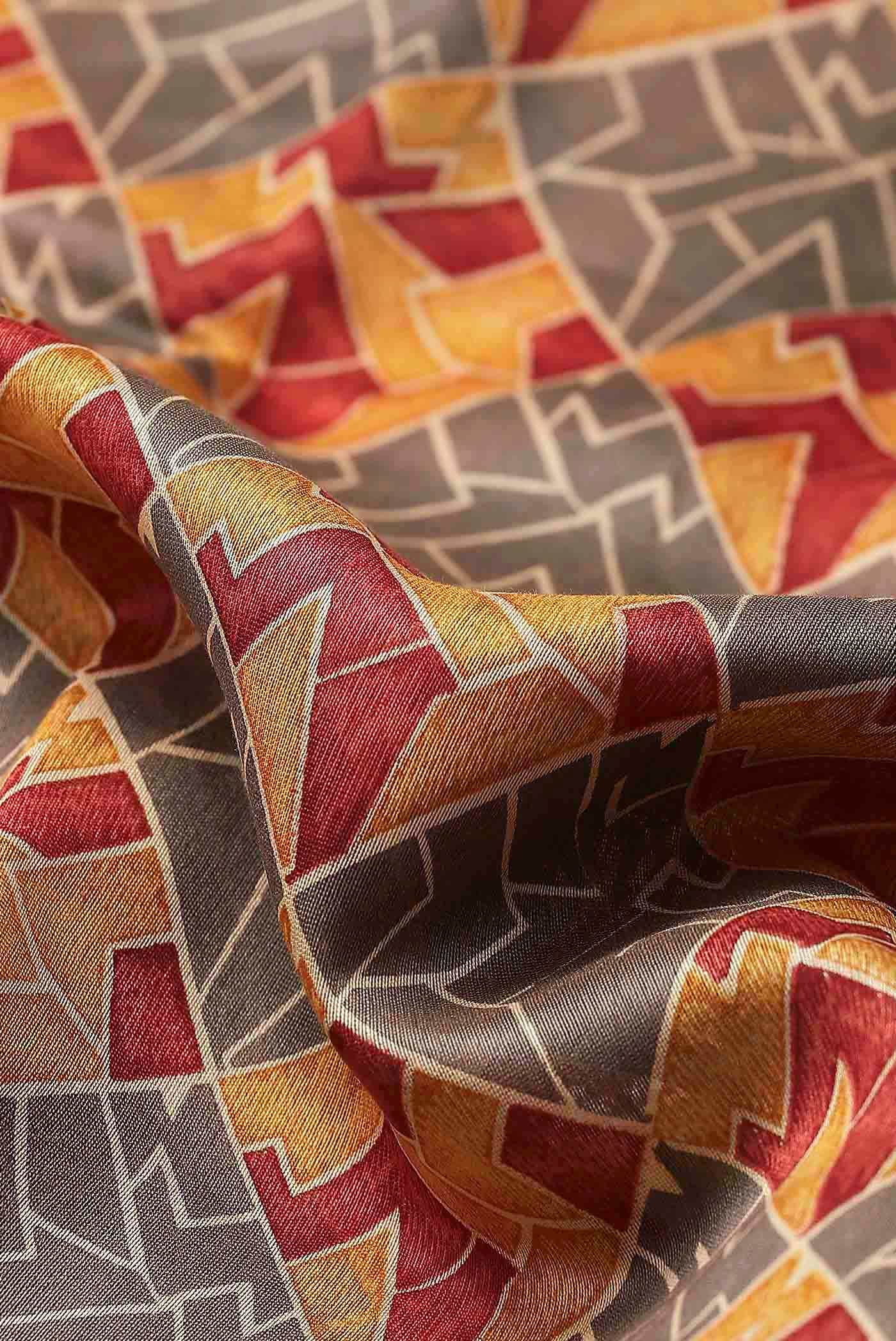 Mustard Chanderi Silk Cotton Saree