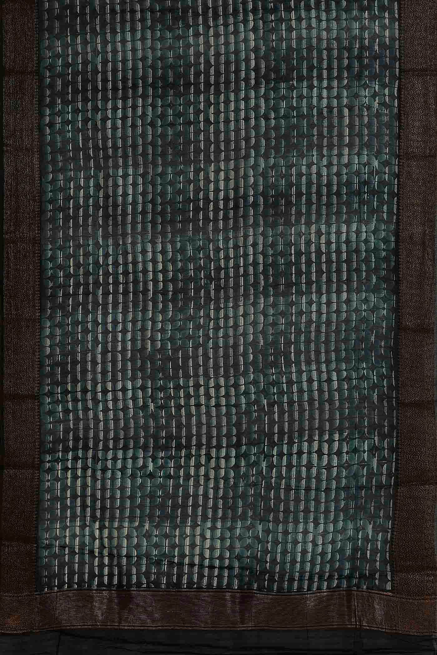 Blue Chanderi Silk Cotton Saree