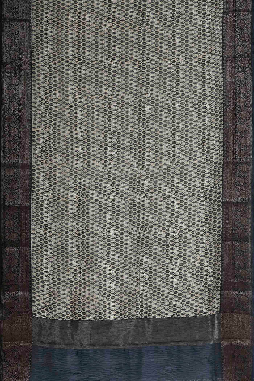 Beige Chanderi Silk Cotton Saree