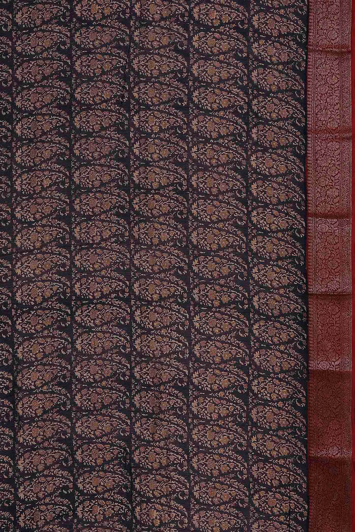 Blue Chanderi Silk Cotton Saree