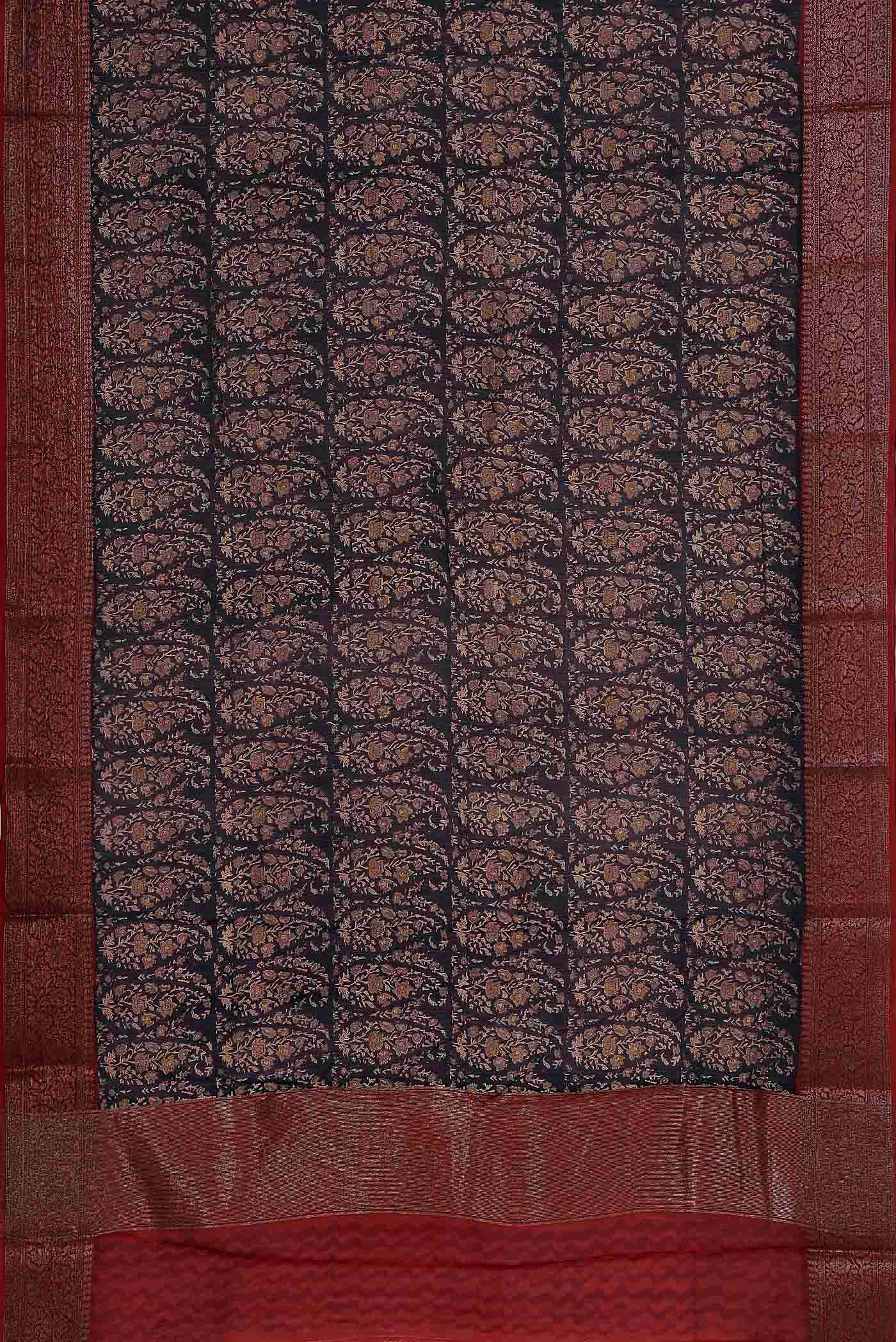 Blue Chanderi Silk Cotton Saree