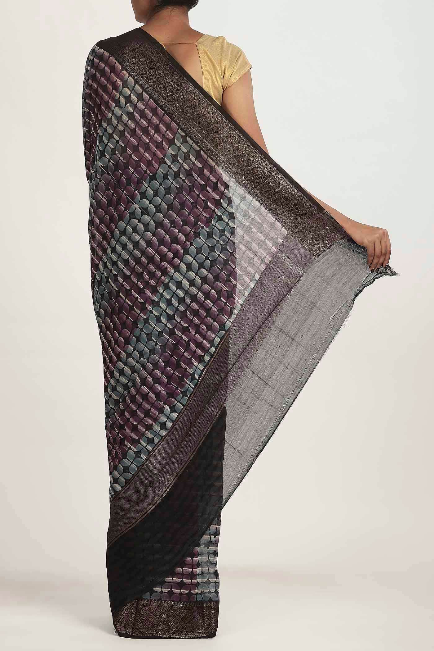 Multi Chanderi Silk Cotton Saree